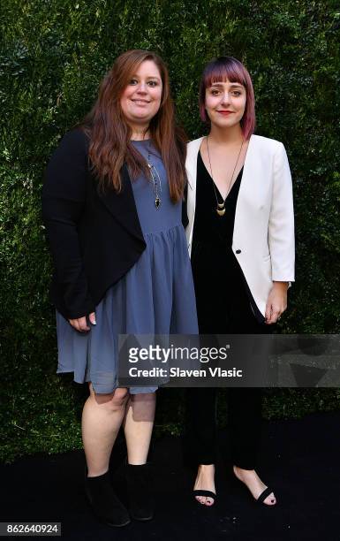 Selected filmmaker participants Heather Grehan and Anna Zlokovic attend Through Her Lens: The Tribeca Chanel Women's Filmmaker Program Luncheon at...