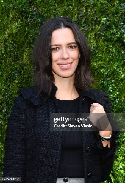 Actor/producer Rebecca Hall attends Through Her Lens: The Tribeca Chanel Women's Filmmaker Program Luncheon at Locanda Verde on October 17, 2017 in...