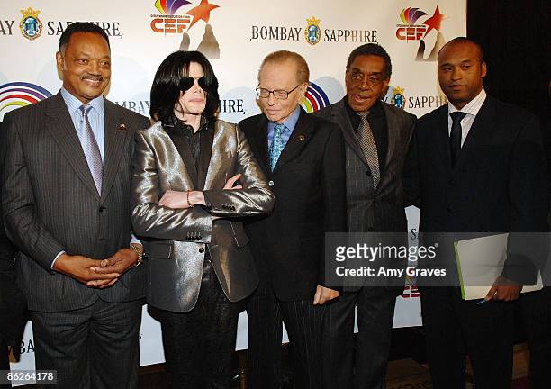 Founder and President of the Rainbow PUSH Coalition Reverend Jesse Jackson, Sr., Singer Michael Jackson, talk show host Larry King, Soul Train...
