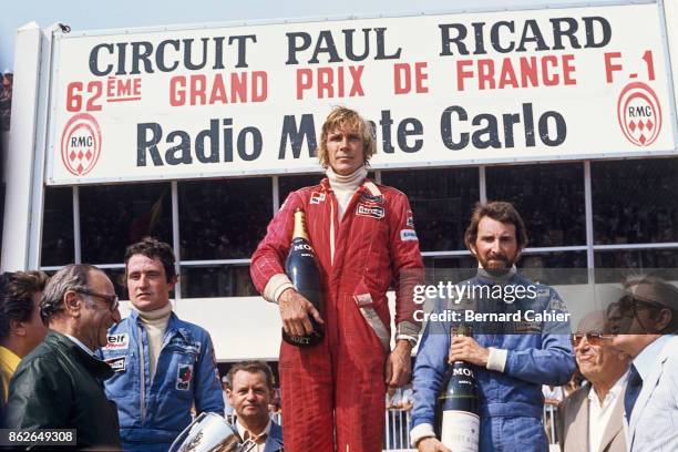 James Hunt, Patrick Depailler, John Watson, Grand Prix of France, Circuit Paul Ricard, 04 July 1976.