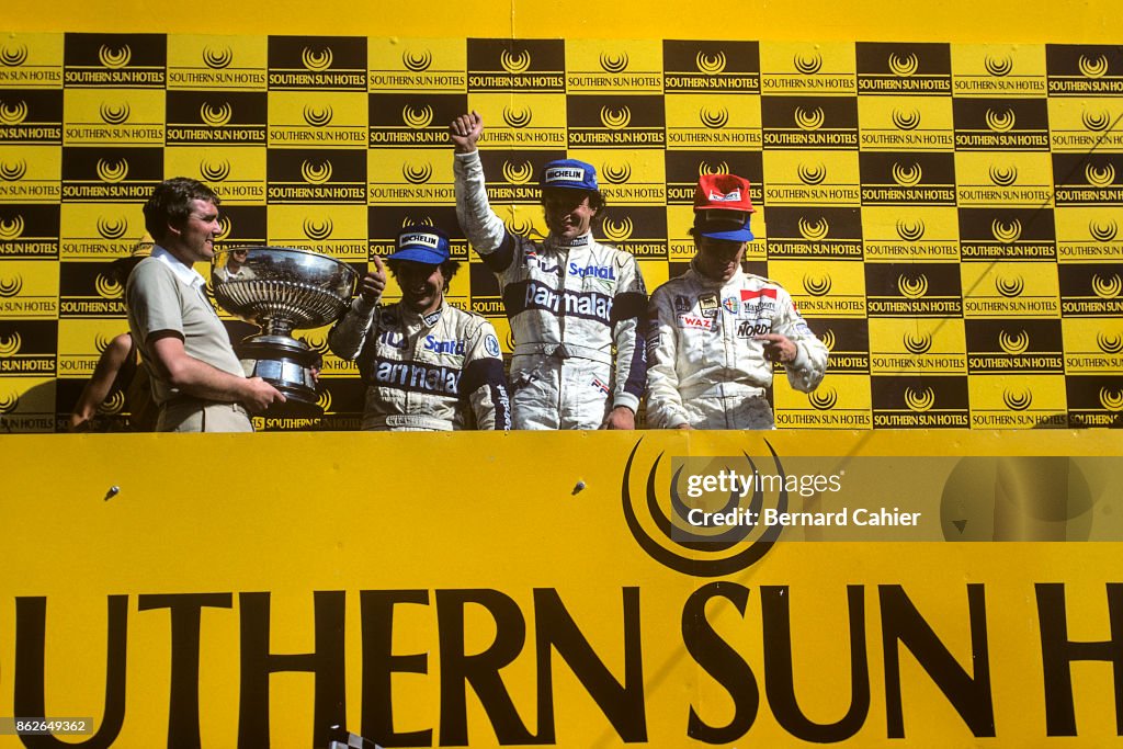 Ricardo Patrese, Nelson Piquet, Andrea de Adamich, Grand Prix Of South Africa