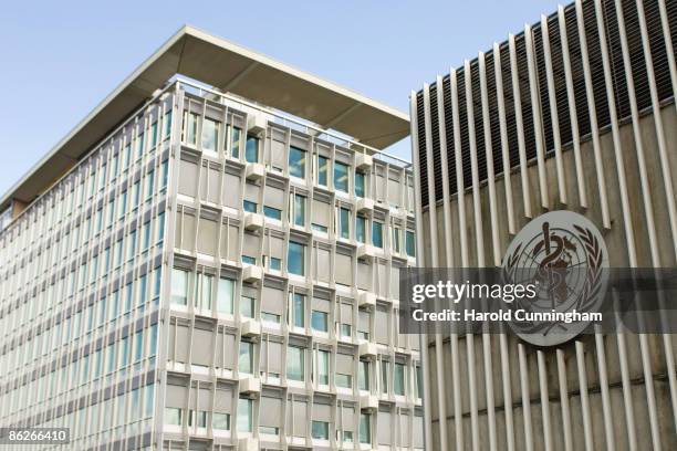 General view of the World Health Organization on April 28, 2009 in Geneva, Switzerland. The World Health Organization's Director General Margaret...