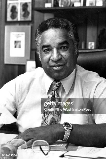 Superintendent D.C. Public Schools Vincent Reed in his office in Washington, DC on July 25, 1980.