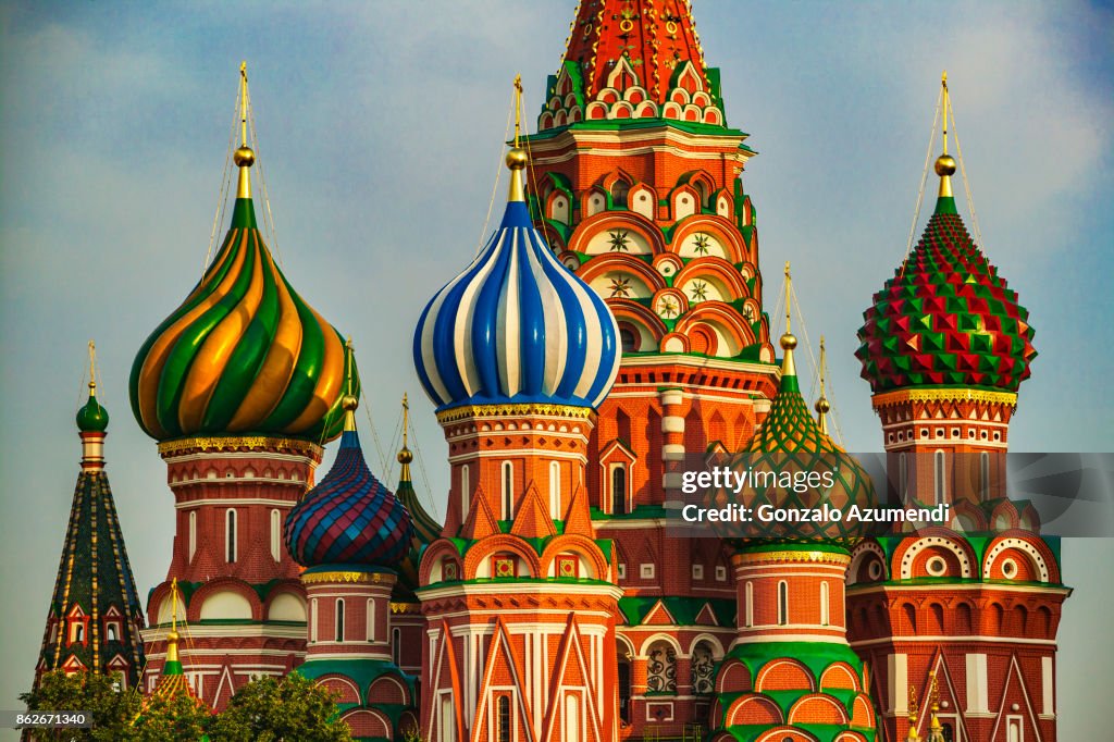 Saint Basil cathedral at Moscow