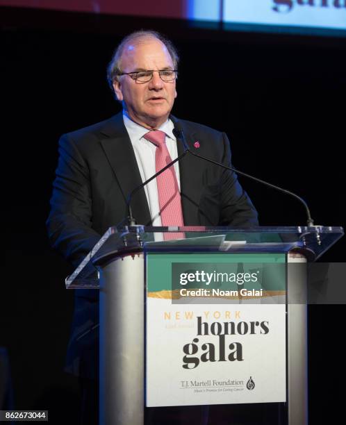 Mitchell C. Benson, M.D speaks during the T.J. Martell 42nd Annual New York Honors Gala at Guastavino's on October 17, 2017 in New York City.