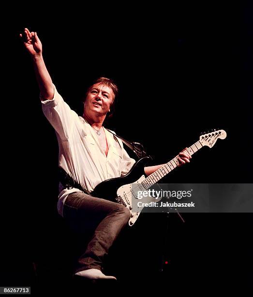 English singer Chris Norman performs live during a concert at the Tempodrom on April 28, 2009 in Berlin, Germany.