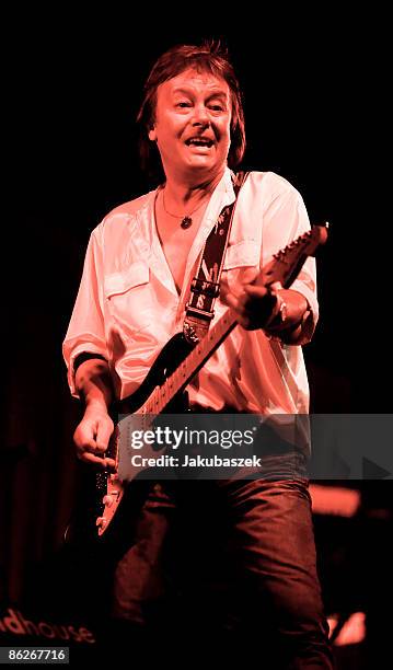 English singer Chris Norman performs live during a concert at the Tempodrom on April 28, 2009 in Berlin, Germany.