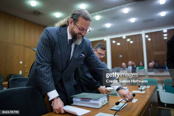 Robert Kain and Prof. Dr. Thomas Koblenzer , lawyers of Daniel M., looks on ahead of their client's trial on charges of spying for the Swiss...