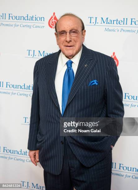 Clive Davis attends the T.J. Martell 42nd Annual New York Honors Gala at Guastavino's on October 17, 2017 in New York City.