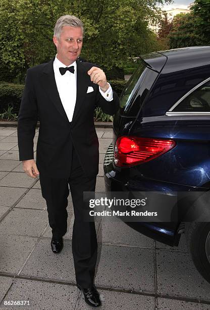 Crown Prince Philippe of Belgium attends a gala evening in support of the King Baudouin Foundation at the Antwerp Provincial House on April 28, 2009...