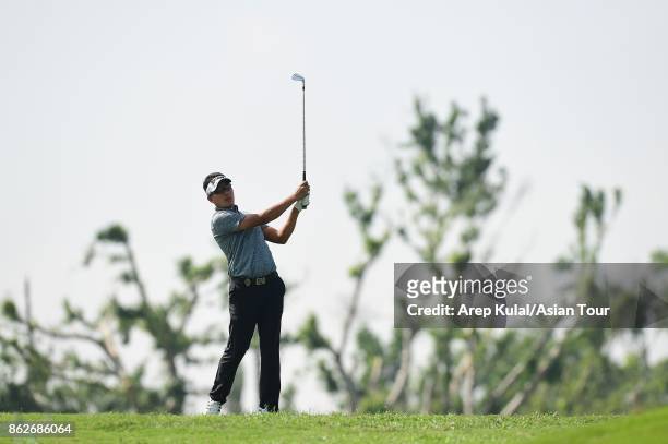 Tirawat Kaewsiribandit of Thailand pictured during the Pro-AM tournament ahead of Macao Open 2017 at Macau Golf and Country Club on October 18, 2017...