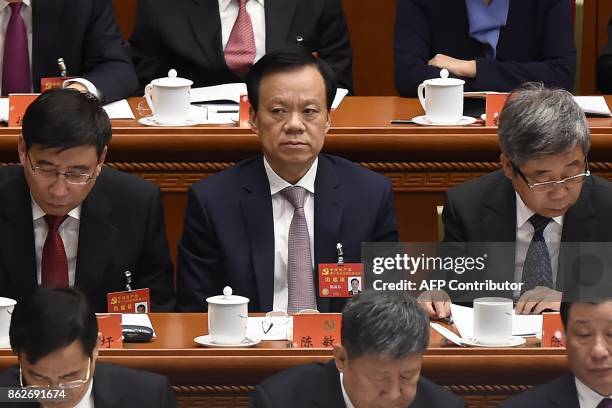 Chen Miner , secretary of the Chongqing Municipal Party Committee and member of the 18th Central Committee, attends the opening session of the...