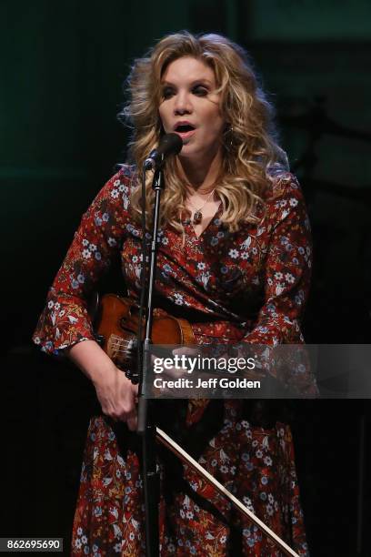 Alison Krauss performs at The Greek Theatre on October 17, 2017 in Los Angeles, California.