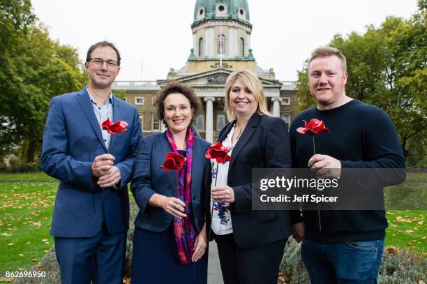 Culture Secretary Karen Bradley with designer Tom Piper , Jenny Waldman and artist Paul Cummins announces the final venues chosen to host the iconic...