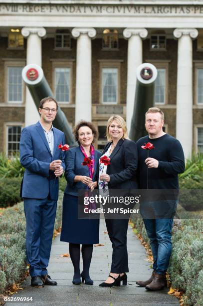 Culture Secretary Karen Bradley with designer Tom Piper , Jenny Waldman and artist Paul Cummins announces the final venues chosen to host the iconic...