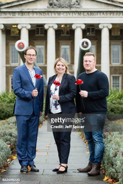 Culture Secretary Karen Bradley with designer Tom Piper and artist Paul Cummins announces the final venues chosen to host the iconic poppy Sculptures...