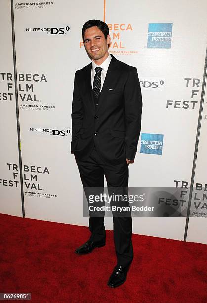 Actor Chris Santos attends the premiere of "The Girlfriend Experience" during the 2009 Tribeca Film Festival at BMCC Tribeca Performing Arts Center...