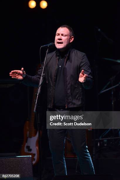 Singer David Gray performs onstage at The Greek Theatre on October 17, 2017 in Los Angeles, California.