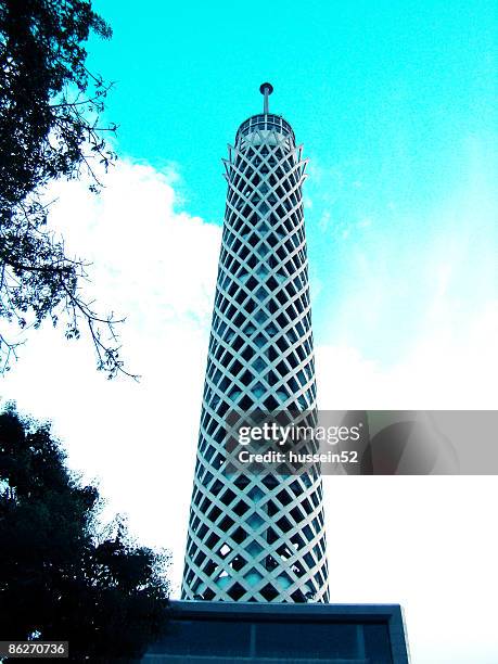 egypt cairo tower - hussein52 stock pictures, royalty-free photos & images