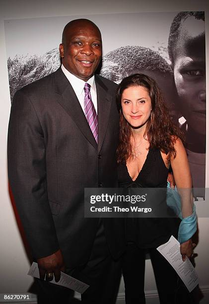 Athlete Howard Cross and Pia Cross attend the Ubuntu 10 Year Anniversary Gala at Terminal 5 on April 28, 2009 in New York City.