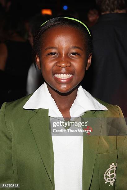 Lunzi Nzceva attends the Ubuntu 10 Year Anniversary Gala at Terminal 5 on April 28, 2009 in New York City.