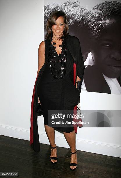 Donna Karan attends Ubuntu's 10 year anniversary gala on April 28, 2009 at Terminal 5 in New York City.