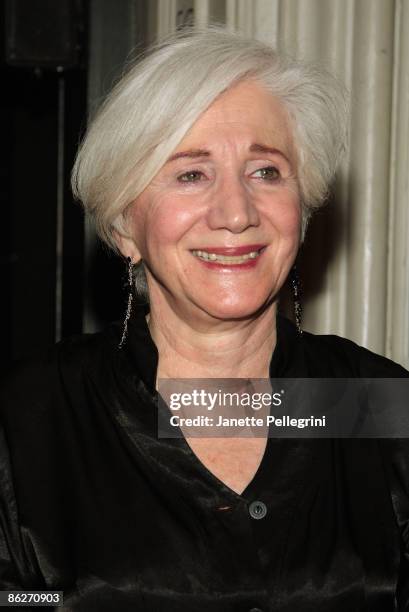 Actress Olympia Dukakis attends the opening night of "The Singing Forest" at The Public Theater on April 28, 2009 in New York City.