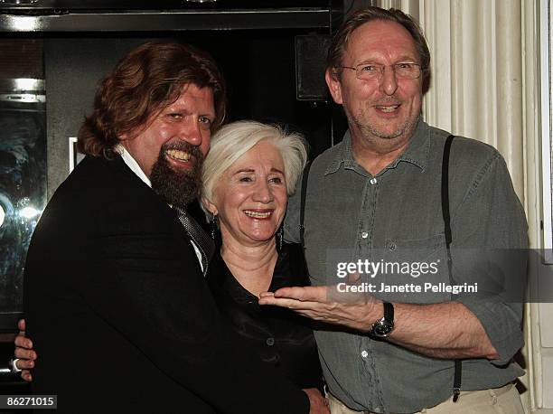 Public Theater Artistic Director Oskar Eustis, Director Mark Wing-Davey and Actress Olympia Dukakis attend the opening night of "The Singing Forest"...
