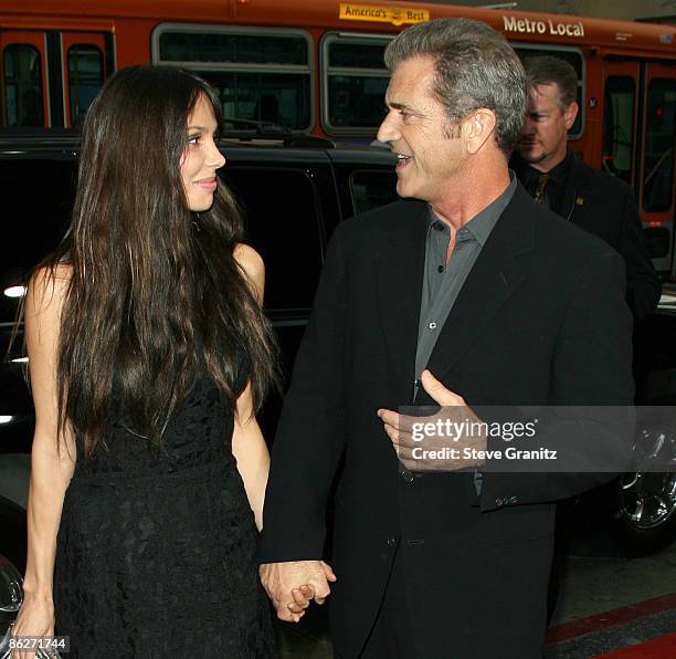 Mel Gibson and Oksana Grigorieva at the Grauman's Mann Chinese Theater on April 28, 2009 in Hollywood, California.
