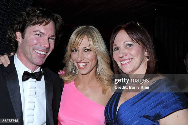 Dr. Rutledge Taylor, singer Deborah Gibson and her mother Diane Gibson attend "An Evening of Electric Youth" to Benefit Gibson Girl held at Cafe La...