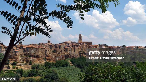 July 22: A general view of the medieval village of Pitigliano on July 22 , 2015 in the Grosseto province of Tuscany, Italy. Tuscany is renowned for...