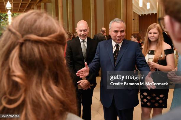 His Royal Highness Sultan Nazrin Shah of Perak, Malaysia visits Worcester College Oxford with Camilla, Duchess of Cornwall at Worcester College...