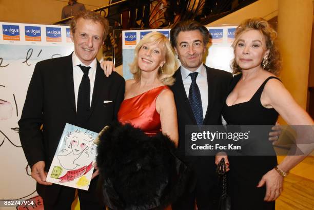 Christian Charmetant, Elisa servier, Jean Pierre Jacquin and Grace de Capitani attend the 'Gala de L'Espoir' Auction Dinner Against Cancer at the...