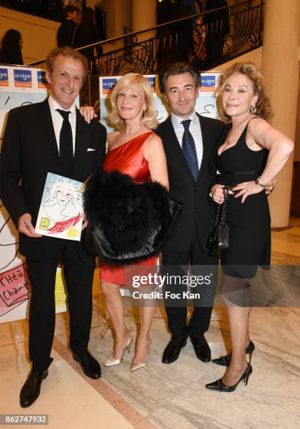 Christian Charmetant, Elisa servier, Jean Pierre Jacquin and Grace de Capitani attend the 'Gala de L'Espoir' Auction Dinner Against Cancer at the...