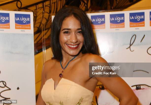 Josephine Jobert attends the 'Gala de L'Espoir' Auction Dinner Against Cancer at the Theatre des Champs Elysees on October 17, 2017 in Paris, France.