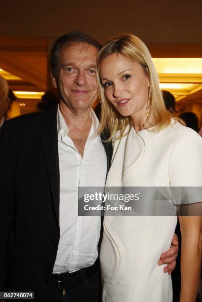 Docter Frederic Saldmann et Marie Saldmann attend the 'Gala de L'Espoir' Auction Dinner Against Cancer at the Theatre des Champs Elysees on October...