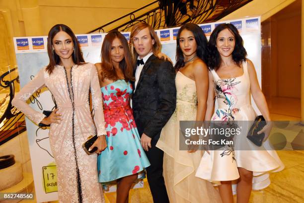 Patricia Contreras, TV presenter Karine Arsene, designer Christophe Guillarme, actresses Josephine Jobert and Fabienne Carat attend the 'Gala de...