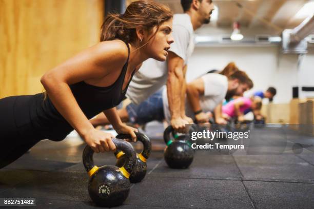 cross training gym, exercising and focus concepts. - cross training stock pictures, royalty-free photos & images
