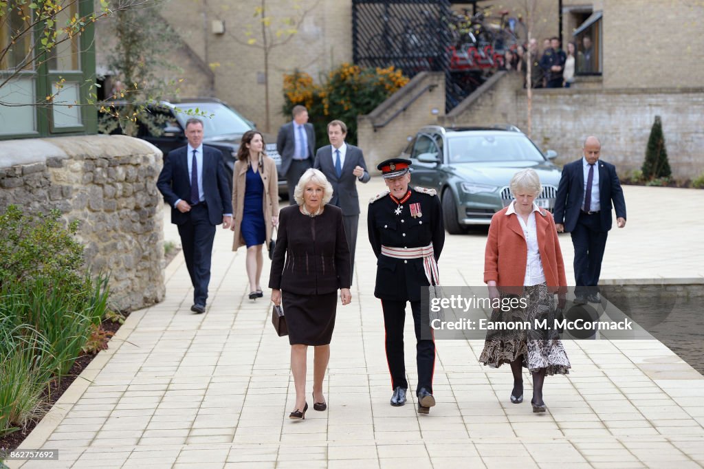 The Duchess Of Cornwall Visits Worcester College Oxford