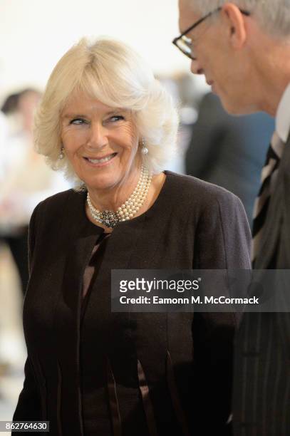 Camilla, Duchess of Cornwall visits Worcester College Oxford with His Royal Highness Sultan Nazrin Shah of Perak, Malaysia at Worcester College...