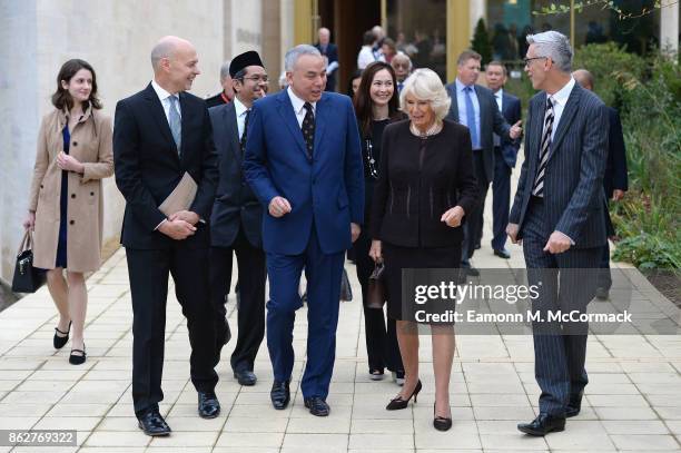 Camilla, Duchess of Cornwall visits Worcester College Oxford with His Royal Highness Sultan Nazrin Shah of Perak, Malaysia at Worcester College...