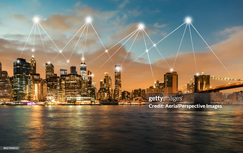City Network of New York Skyline