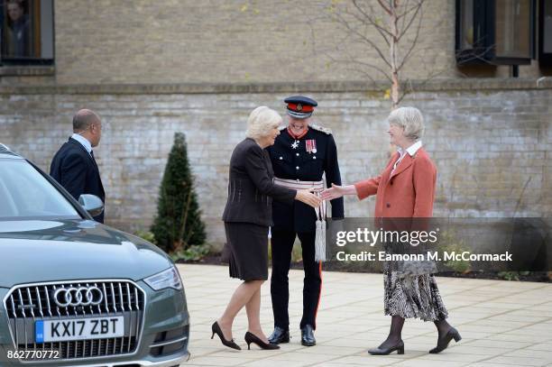 Camilla, Duchess of Cornwall visits Worcester College Oxford with His Royal Highness Sultan Nazrin Shah of Perak, Malaysia at Worcester College...