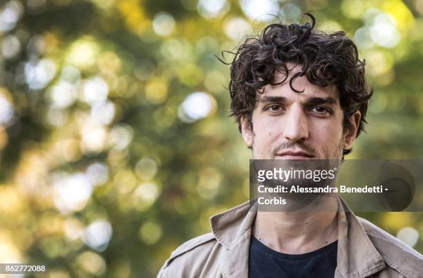 Louis Garrel attends a photocall for 'Redoubtable ' on October 18, 2017 in Rome, Italy.