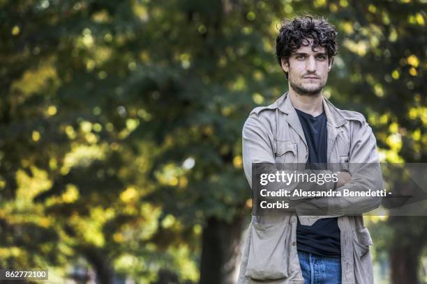 Louis Garrel attends a photocall for 'Redoubtable ' on October 18, 2017 in Rome, Italy.