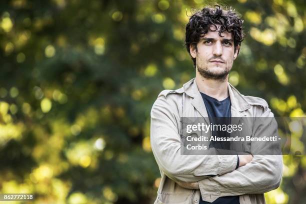 Louis Garrel attends a photocall for 'Redoubtable ' on October 18, 2017 in Rome, Italy.
