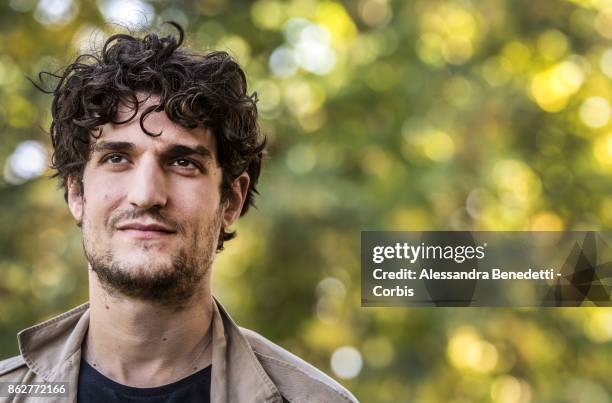 Louis Garrel attends a photocall for 'Redoubtable ' on October 18, 2017 in Rome, Italy.