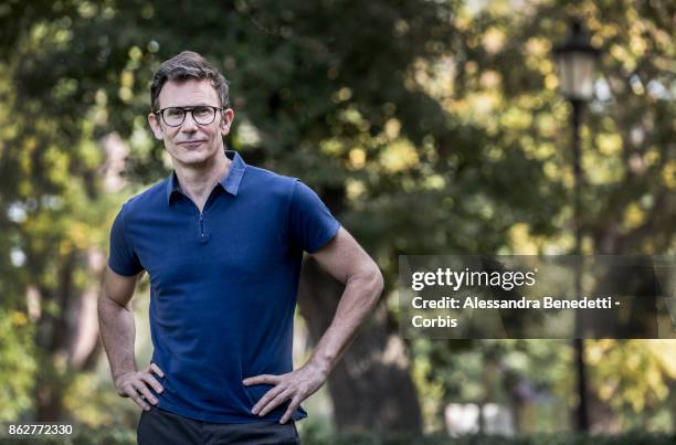 Michel Hazanavicius attends a photocall for 'Redoubtable ' on October 18, 2017 in Rome, Italy.