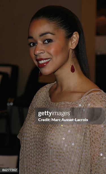 Aurelie Konate attend the opening of Salon Du Chocolat at Porte de Versailles on October 28, 2008 in Paris, France.