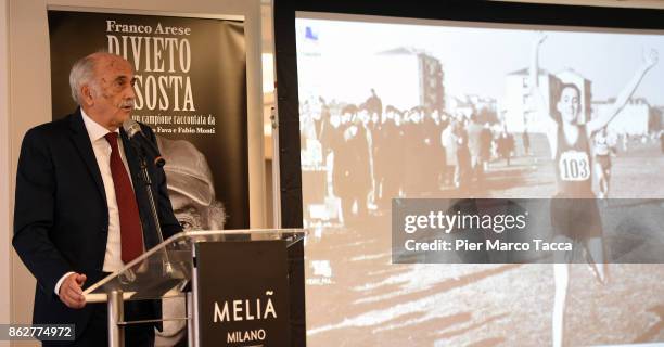 Franco Arese attends the 'Divieto di sosta' book presentation on October 18, 2017 in Milan, Italy.